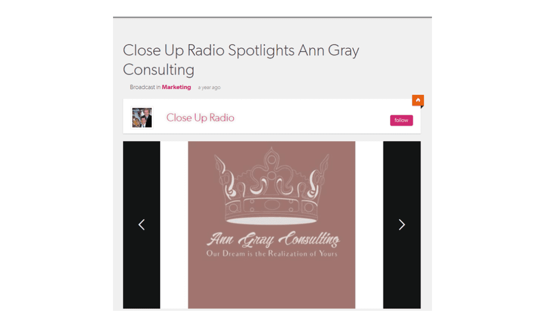 Ann Gray-Close Up Radio